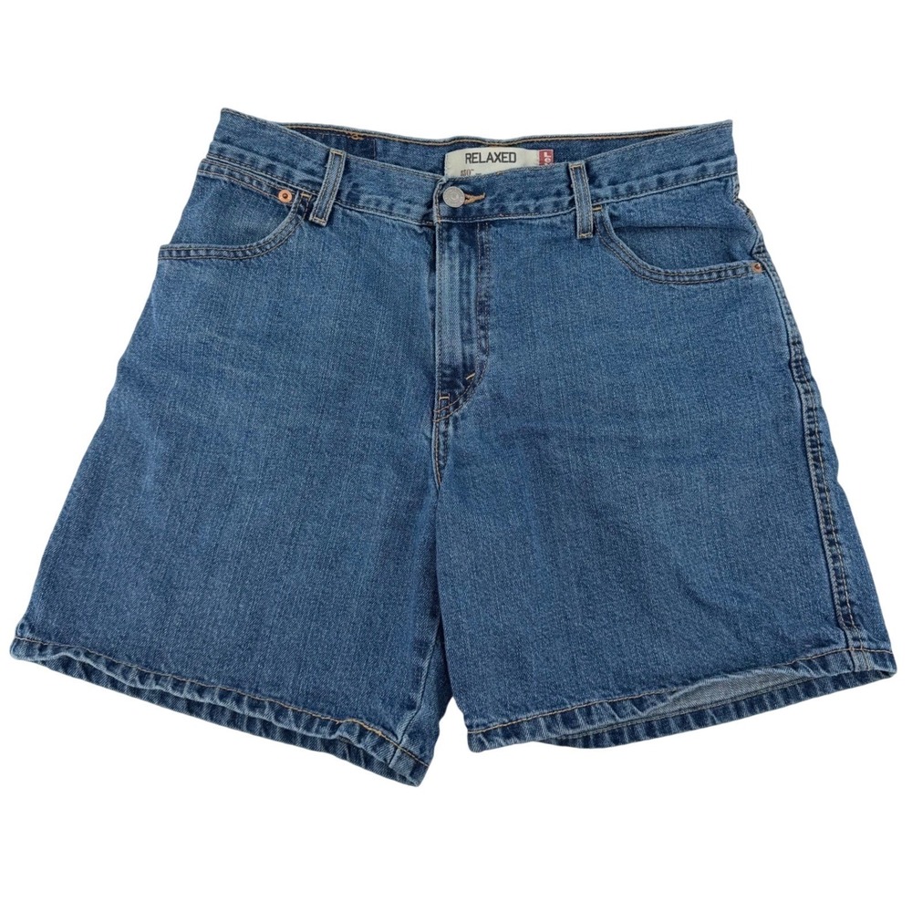 Levi's 550 Relaxed Fit Vintage Denim Shorts Women 10 Blue Medium Wash High Rise